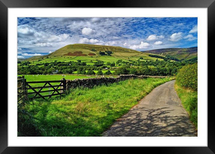Road to Edale                                Framed Mounted Print by Darren Galpin