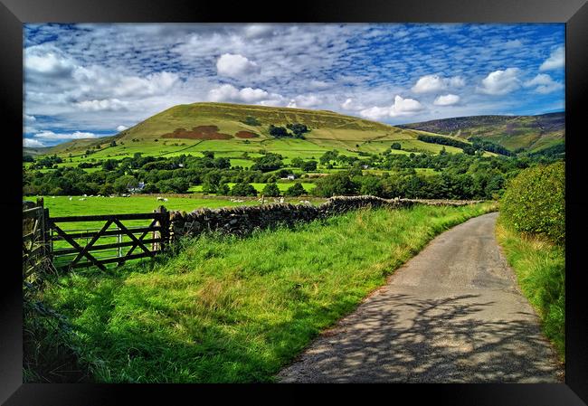Road to Edale                                Framed Print by Darren Galpin
