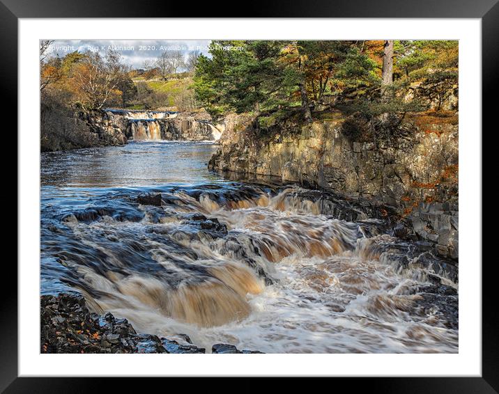 Low Force - Upper Teesdale Framed Mounted Print by Reg K Atkinson