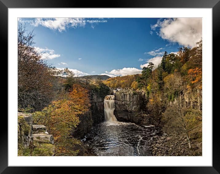 Autumn at High Force Framed Mounted Print by Reg K Atkinson