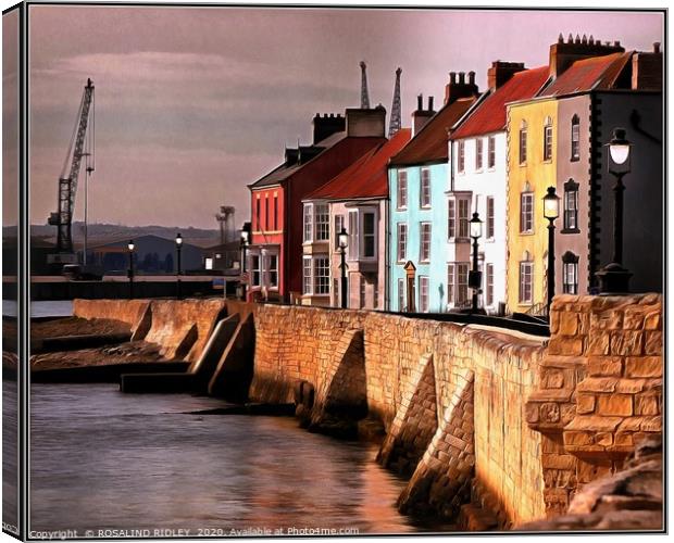 ""Tide's in at Hartlepool Headland " Canvas Print by ROS RIDLEY