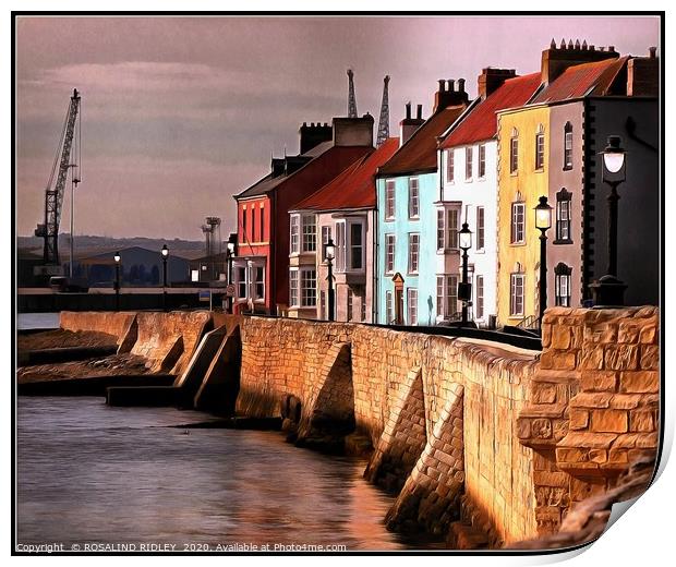 ""Tide's in at Hartlepool Headland " Print by ROS RIDLEY
