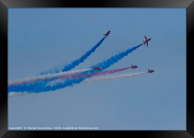 The Red Arrows  Framed Print by Alistair Duncombe