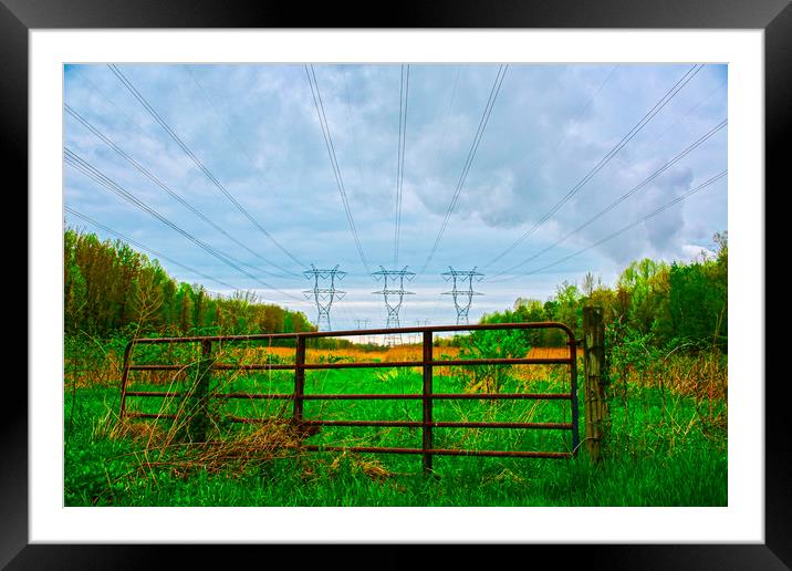 Gate of Utility Framed Mounted Print by Dillan Marsey