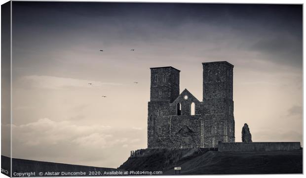 Reculver Tower  Canvas Print by Alistair Duncombe