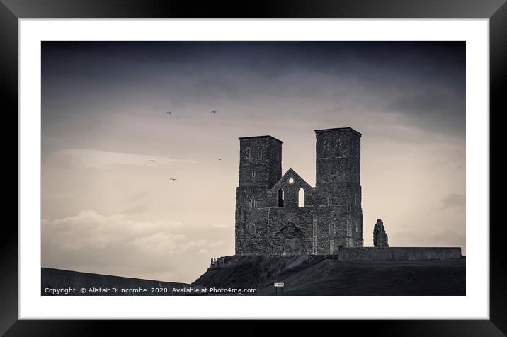 Reculver Tower  Framed Mounted Print by Alistair Duncombe