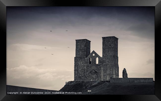 Reculver Tower  Framed Print by Alistair Duncombe