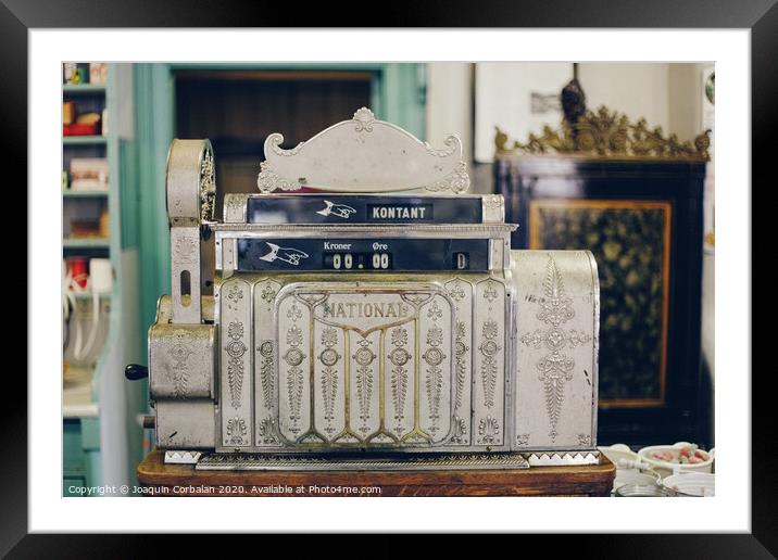 old cash register Framed Mounted Print by Joaquin Corbalan