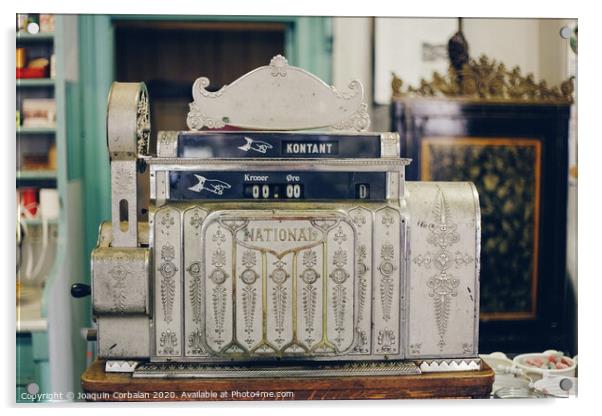 old cash register Acrylic by Joaquin Corbalan