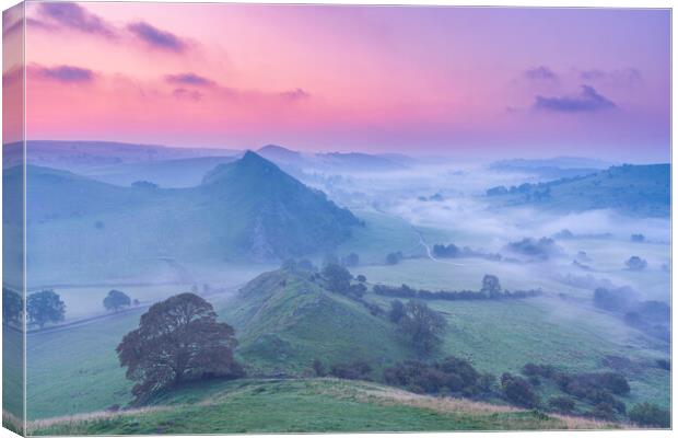 September Dawn over the White Peak District Canvas Print by John Finney