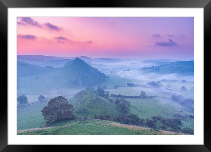 September Dawn over the White Peak District Framed Mounted Print by John Finney