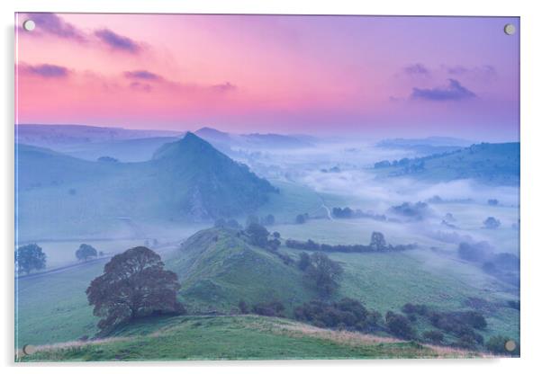September Dawn over the White Peak District Acrylic by John Finney