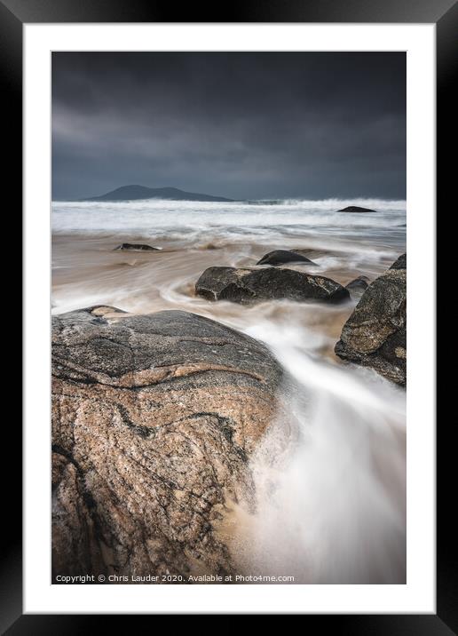 Gneiss flow Framed Mounted Print by Chris Lauder