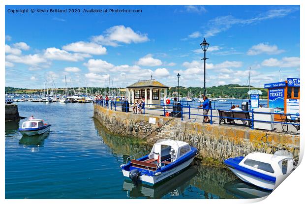 falmouth harbour cornwall Print by Kevin Britland