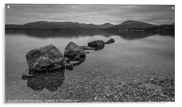 Milarochy Bay, Loch Lomond Acrylic by Phil Reay