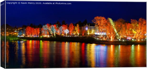 Perth, Scotland, Winter Lights 2018 Canvas Print by Navin Mistry