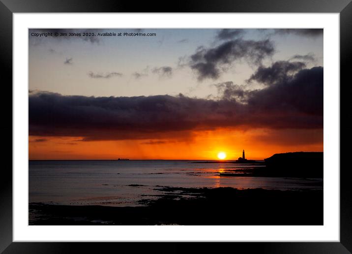 New Year's Day sunrise Framed Mounted Print by Jim Jones