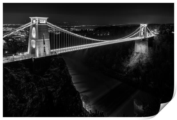 Clifton Suspension Bridge, Bristol Print by Dean Merry