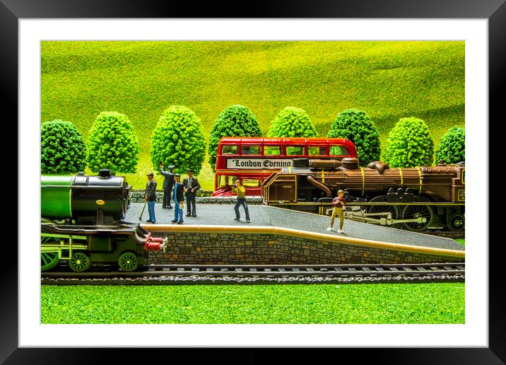 Vintage Day At Smallville 1 Framed Mounted Print by Steve Purnell