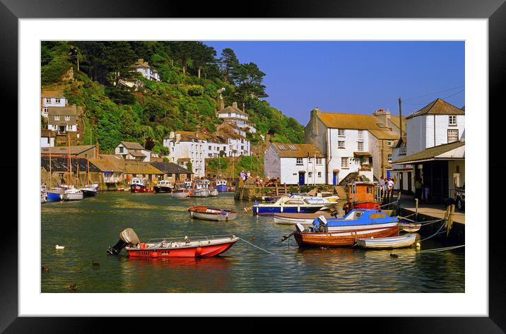 Polperro Harbour,Cornwall Framed Mounted Print by Darren Galpin