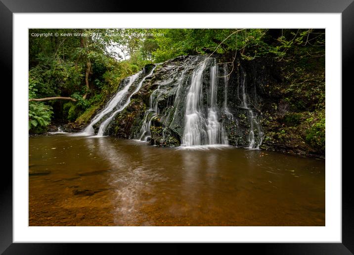 Kildale Falls  Framed Mounted Print by Kevin Winter