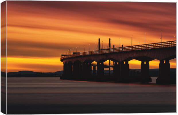 Second Severn Crossing  Canvas Print by Dean Merry