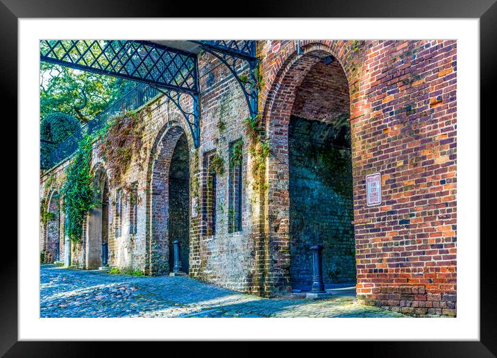 Old Brick Arches Framed Mounted Print by Darryl Brooks