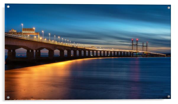 Second Severn Crossing  Acrylic by Dean Merry