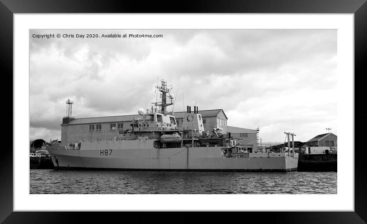 HMS ECHO Framed Mounted Print by Chris Day