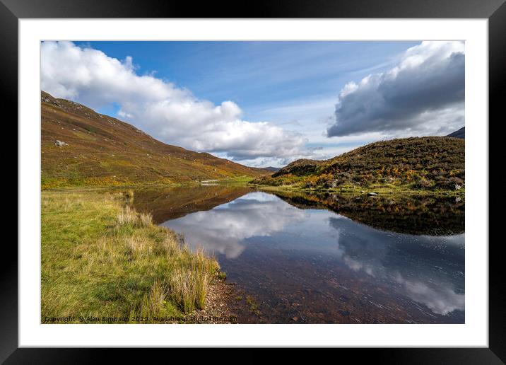 Loch Mullardoch Framed Mounted Print by Alan Simpson