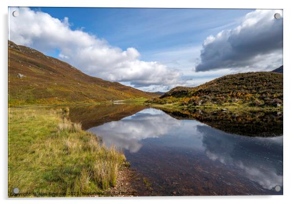 Loch Mullardoch Acrylic by Alan Simpson