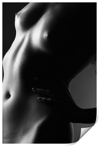 nude woman artistic Print by Alessandro Della Torre