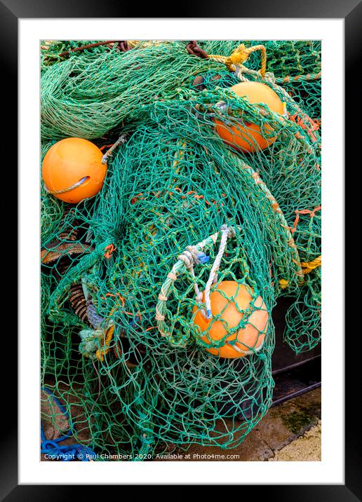 Fishing Nets Framed Mounted Print by Paul Chambers