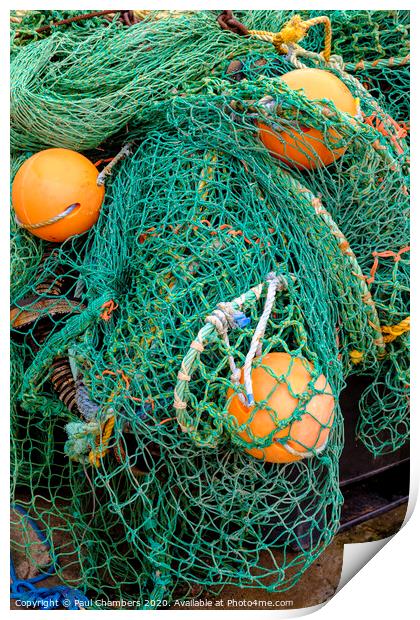 Fishing Nets Print by Paul Chambers