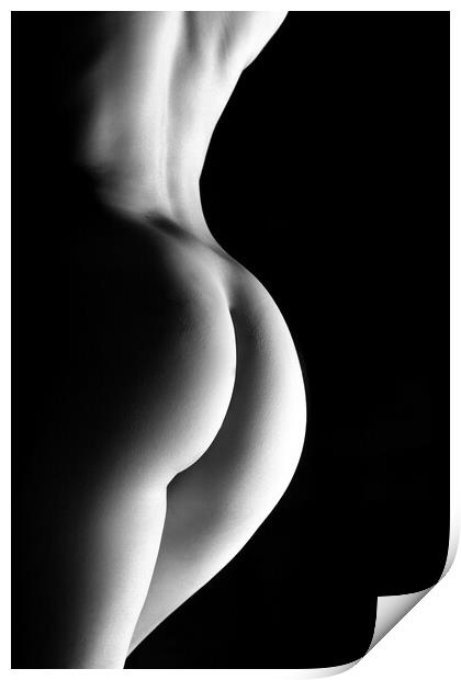 nude ass woman bodyscape Print by Alessandro Della Torre