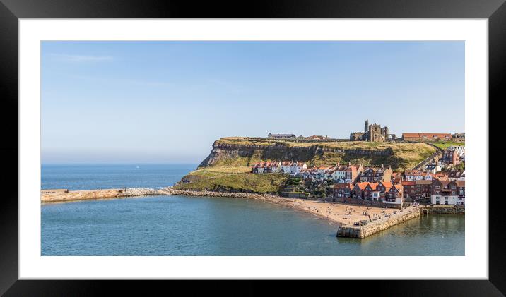 East cliff of Whitby Framed Mounted Print by Jason Wells