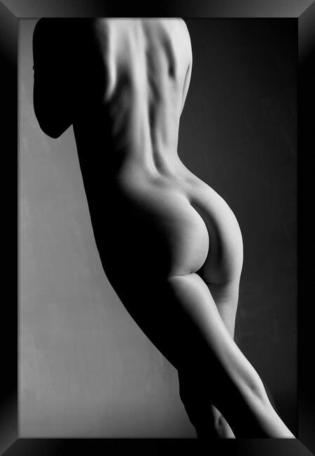 nude back woman Framed Print by Alessandro Della Torre