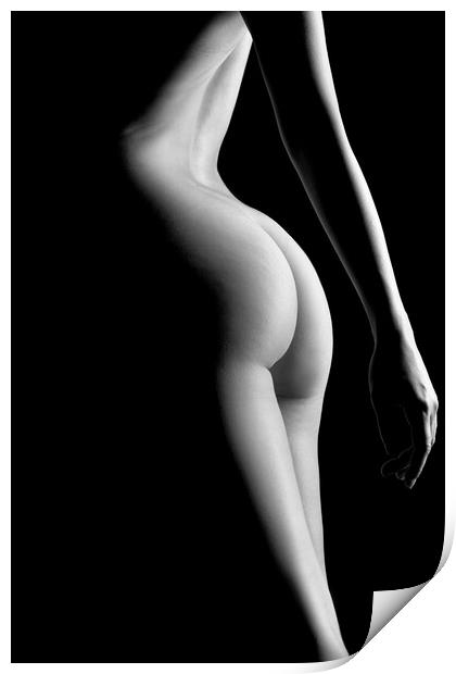 nude standing bodyscape close up of sexy fine art woman  Print by Alessandro Della Torre