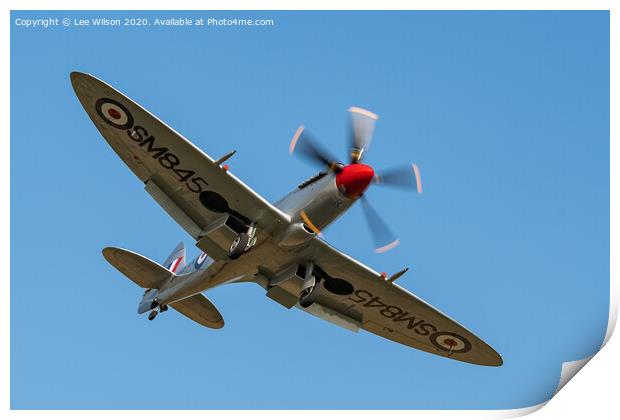 Spitfire MKVIII  Print by Lee Wilson