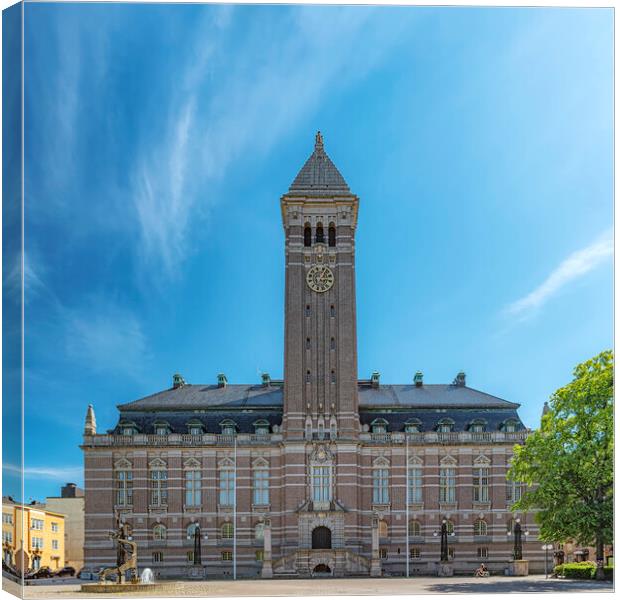 Norrkoping Town Hall Canvas Print by Antony McAulay