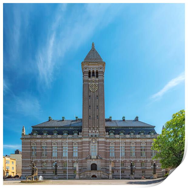 Norrkoping Town Hall Print by Antony McAulay