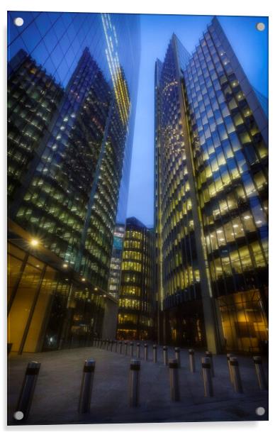 M&G Finance building, City of London Acrylic by Ashley Chaplin