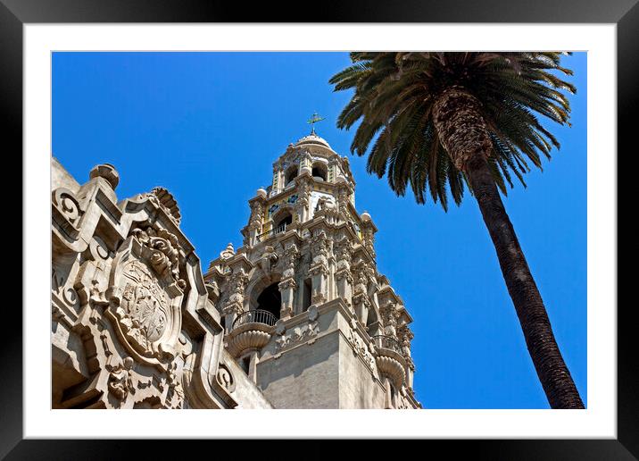 California Tower in San Diego. Framed Mounted Print by Mikhail Pogosov