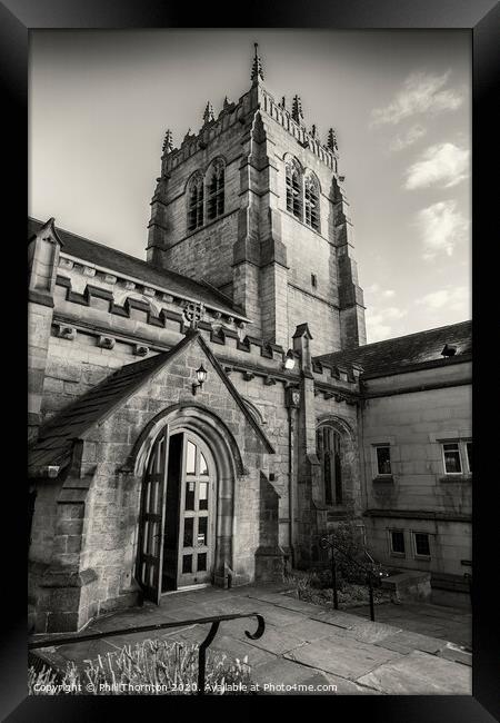 Bradford Cathedral B&W Framed Print by Phill Thornton