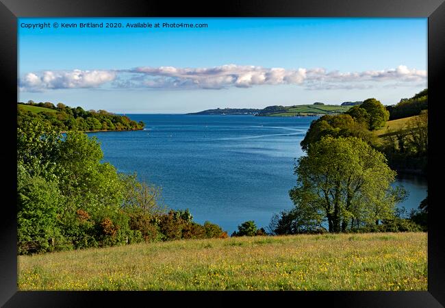 the river fal cornwall Framed Print by Kevin Britland