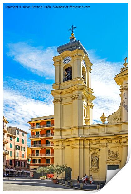 catholic church italy Print by Kevin Britland