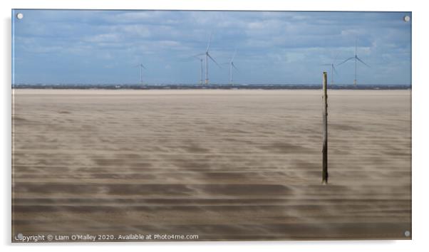 Meols Shifting Sands Acrylic by Liam Neon
