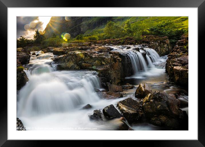 The Waterfalls of Glencoe Framed Mounted Print by Lrd Robert Barnes