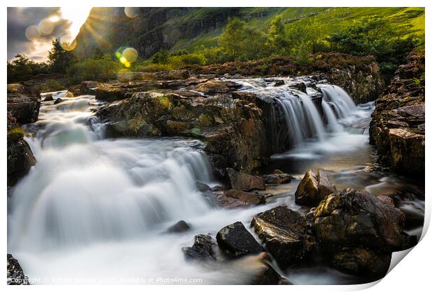 The Waterfalls of Glencoe Print by Lrd Robert Barnes