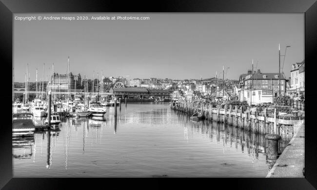 Majestic Scene of Scarborough Harbour Framed Print by Andrew Heaps